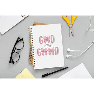 Cuaderno Espiral Rosa con Lazo Coqueta, Diario Cristiano <span class=keywords><strong>para</strong></span> Tomar Notas, Regalos Religiosos, Cuadernos de Estudio Bíblico - Product Image 2