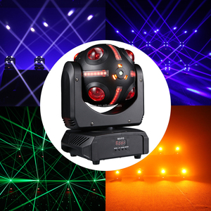 TIITEE Club Disco Ball Light Mars LED RGBW Luz de efecto de cabeza móvil con efecto estroboscópico de haz láser - Product Image 1