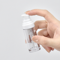Bouteille de mélange double compartiment deux-en-un pour poudre et huile, avec pompe, pour emballage de produits de soin personnel