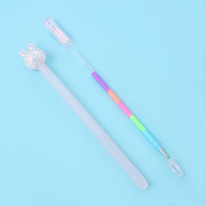 Bunter Eisriss-Marmor-Muster Wasserbasierter Gelstift Cartoon Kristall-Kaninchen Schreibwaren für Schüler Großhandel - Product Image 5