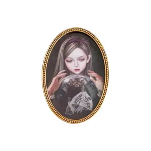 Lenticular Enamel Pin Custom Photo Anime 3D Lenticular Lapel Pin