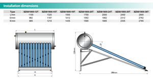 Système d'eau chaude <span class=keywords><strong>solaire</strong></span> complet Micoe pour extérieur, 80L-360L, tube sous vide, chauffe-eau <span class=keywords><strong>solaire</strong></span> en acier inoxydable pour la <span class=keywords><strong>douche</strong></span> - Product Image 3