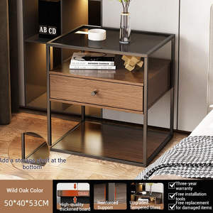 Luxury Floating Nightstand Modern Space Saving Bedside <b>Cabinet</b> Creative <b>Storage</b> Bedroom Living Room Furniture Durable - Product Image 6