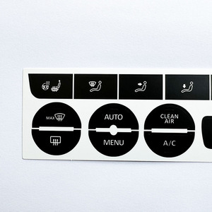 Volkswagen Tiguan Touran AC Console Button Repair Stickers Clean Air Maxac <b>Adhesive</b> <b>PVC</b> Interior Decals - Product Image 5
