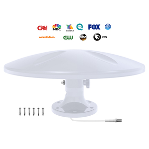 <span class=keywords><strong>Antenne</strong></span> TV numérique HD extérieure avec <span class=keywords><strong>amplificateur</strong></span> pour camping-car, <span class=keywords><strong>caravane</strong></span>, remorque, camion, bateau - Plastique VHF/UHF RoHS/CE/FCC - Product Image 1