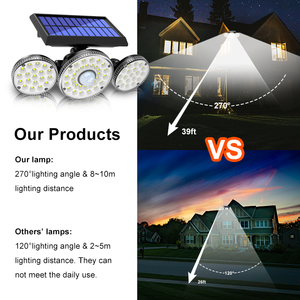 IP65 Chống Thấm Nước Home LED Năng Lượng Mặt Trời Cảm Biến Chuyển Động Ngoài Trời Năng Lượng Mặt Trời An Ninh Tường Ánh Sáng Năng Lượng Mặt Trời - Product Image 4