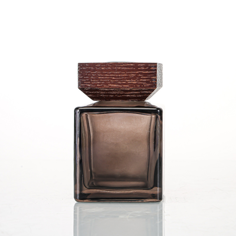 Light black bottle + black wood cover