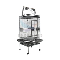Cage à oiseaux perroquet de grande taille en tube carré métallique de haute qualité avec toit, cage de reproduction, vente chaude