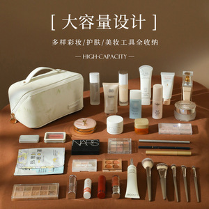 Toiletry Bag Rectangle Large Capacity Portable Travel Makeup <b>Storage</b> Bag Printed Geometric Pattern Polyester Spring 2024 - Product Image 3