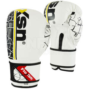 Venta directa de fábrica Guantes duraderos de entrenamiento de cuero PU de medio dedo para artes marciales y boxeo Incluye características de seguridad - Product Image 1