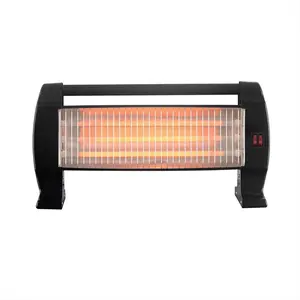 1200w small size portable quartz heater Black color with handle