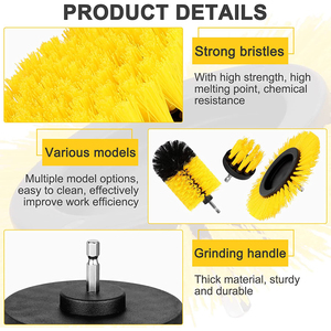 Accessoire de brosse 8 pièces brosses de forage <span class=keywords><strong>fixation</strong></span> brosse de nettoyage <span class=keywords><strong>Kit</strong></span> de nettoyage pour carrelage cuisine <span class=keywords><strong>baignoire</strong></span> - Product Image 5