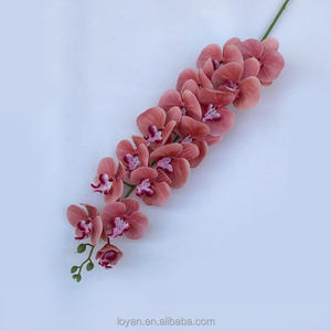 Lot <span class=keywords><strong>de</strong></span> <span class=keywords><strong>15</strong></span> grandes orchidées Phalaenopsis artificielles à tige longue, toucher réel, pour la décoration <span class=keywords><strong>de</strong></span> la maison et <span class=keywords><strong>de</strong></span> mariages - Product Image 5