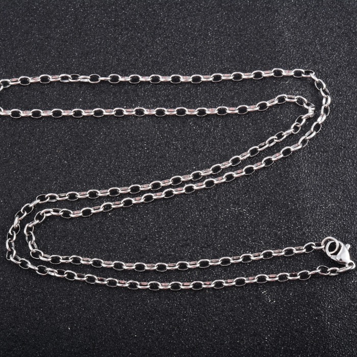 2.8mm Wide Silver