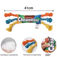 Langlebiges Bissfestes Hundeseil-Spielzeug mit Interaktivem Knoten-Design Luxuriöses Haustierzubehör für Welpen-Zahnreinigung und Kau-Spaß