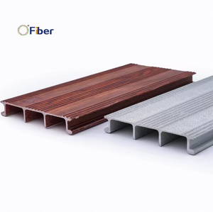 Klantspecifieke snij- en lasbewerkingsservice Buitenloopplank van glasvezel FRP Pultruded loopplank met glad oppervlak - Product Image 1