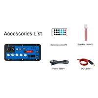Mini amplificateur numérique mono D20-II pour la maison avec entrées USB et TF, puissance 50W, double microphone, télécommande, DC12V/24V