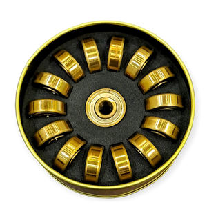 스위스 골드 티타늄 하이브리드 세라믹 딥 그루브 볼 베어링 <span class=keywords><strong>608</strong></span>, 인라인 스케이트, 스쿠터, 쿼드 스케이트용 스케이트보드 베어링 - Product Image 6