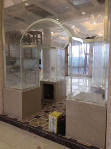 Aquarium cylindrique en acrylique transparent personnalisable 2L, décoration de luxe pour la maison, pour hôtels et aquariums ornementaux - Product Image 3