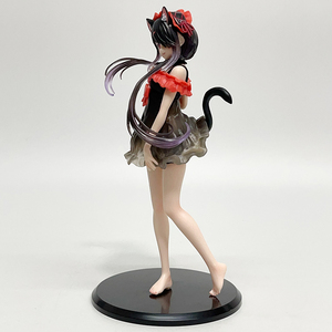 <span class=keywords><strong>Kurumi</strong></span> <span class=keywords><strong>Tokisaki</strong></span> Figura Gato Oreja Camisón Ver. Estatua de chica de Anime, juguete de modelo de PVC coleccionable para regalo de decoración de escritorio - Product Image 3