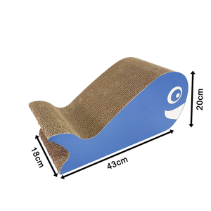 Pet-Cheer cá voi xanh hình cây mèo cổ điển chủ đề đại dương hiện đại bền sinh thái thân thiện Giấy gợn sóng thiết kế dễ thương sử dụng trong nhà cho - Product Image 3