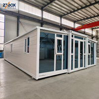 Maison en conteneur d'acier préfabriquée à 3 chambres, design modulaire, installation facile, kit pliable personnalisé