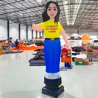 Danseur gonflable publicitaire en tissu Oxford, impression numérique personnalisée, étanche, plus de 3,6 m de haut