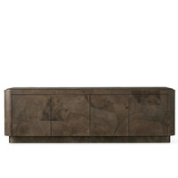 Meuble de salon de luxe en bois massif de chêne Console multimédia Buffet