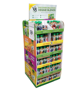 Exhibidor de Piso para Bebidas Embotelladas, Vino, Cerveza y Promoción de Bebidas, Exhibidores de Cartón Modernos - Product Image 6