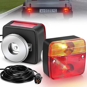 Emark từ Trailer đuôi đèn Kit 12v xe tải phanh <span class=keywords><strong>d</strong></span>ừng chỉ số giấy phép Tấm Đèn với 7 pins kết nối và 7.5m cáp - Product Image 2