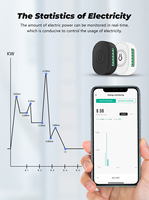 Módulo de Interruptor Inteligente Mini WiFi RF433 de 16A, Interruptor de Pared con Doble Control y Monitor de Energía, Compatible con Alexa y Google Home