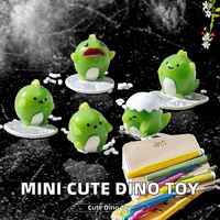 Figurine de dinosaure religieux miniature en résine, peinte à la main, artistique, couleur pastel, Kawaii, pour décoration de bureau, cadeau, vente en gros