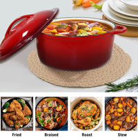 Casserole en émail de 26 cm avec poignée intégrée solide