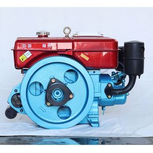 Moteur diesel monocylindre 4 temps refroidi par eau de 15 kW à démarrage électrique avec pompe et roulement moteur – Prix usine - Product Image 1