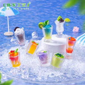 Simulación de micropaisajes: bebidas, <span class=keywords><strong>batidos</strong></span>, juguetes de comida, decoraciones DIY, bolsas sorpresa, accesorios colgantes, miniaturas pequeñas - Product Image 1