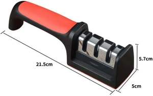 Nouvel affûteur de couteaux manuel 4-en-1 pour la maison, outil d'affûtage rapide des ciseaux avec pierre à aiguiser en acier pour la cuisine - Product Image 4