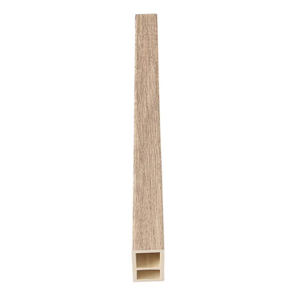 COOWIN מלזי עץ מקורה PVC הולו כיכר WPC עץ צינור