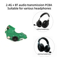 Casque de jeu sans fil à faible latence (<20 ms) avec puce Telink 2.4G + BT personnalisée, réduction de bruit et son DSP