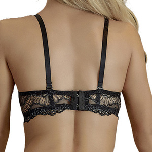 Sujetador de encaje Xiaoli para mujer, moderno y cómodo, con tres filas de aros, ropa interior que estiliza el busto grande y lo hace parecer más pequeño. - Product Image 3