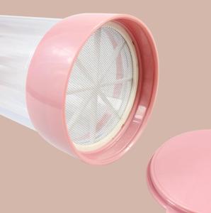 Poussoir à farine et tamis en plastique écologique pour la pâtisserie, pour le sucre en poudre et la distribution de poudre, avec spatule, coffret cadeau - Product Image 6