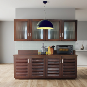 Mueble de Salón Louvre en Madera de Nogal y Caoba, Estilo Moderno, Minimalista, Hecho a Mano - Product Image 3