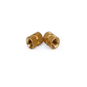 Nut China Supplier Customized Lock Heat Copper Heat Set Betel Hex Round Thread Knurled Brass Insert Nut