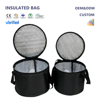 Sac isotherme personnalisé de haute qualité en tissu Oxford 600D avec mousse EPE quadrillée et doublure en feuille d'aluminium pour sac de refroidissement