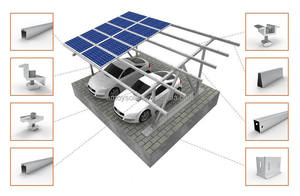 Carport solare parcheggio capannone <span class=keywords><strong>garage</strong></span> telaio applicazioni solari pannello strutture acciaio Carport auto - Product Image 4