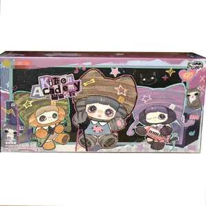 2026 Nuevo 100% Original Maymei Kitten Academy Series Caja Sorpresa Muñecos de Vinilo de Peluche Llaveros 6PCS/Caja Adornos de Escritorio - Product Image 1