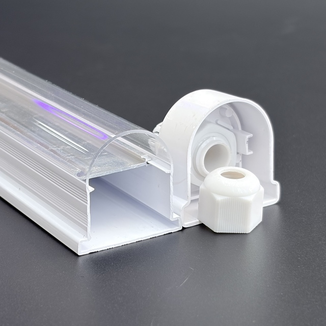 Universal T8 LED Tube Housing Kit Modern Eco-Friendly Plastic 2ft 4ft 5ft Full PC Diffuser IP65 Waterproof Light Covers