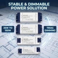 Triac Dimmbarer LED-Treiber Bestseller 24V 30W 50W 100W 150W PWM PF>0,9 0-10V/1-10V/10V