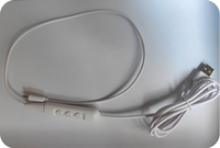 Gradateur LED à bouton de luminosité alimenté par USB DC5V avec télécommande RF à 3 touches et fonction de mémoire pour bande COB couleur unique