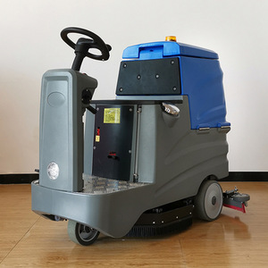 Ride On <b>Floor</b> Scrubber 28 In 48V Battery Electric Commercial <b>Cleaning</b> <b>Machine</b> For Factory Workshop Garage Mall Supermarket - Product Image 1