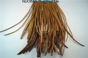 Longue durée de vie des prix compétitifs feuille de palmier <span class=keywords><strong>en</strong></span> <span class=keywords><strong>plastique</strong></span> respectueux de l'environnement/polyéthylène <span class=keywords><strong>fausse</strong></span> feuille de couverture de chaume - Product Image 2